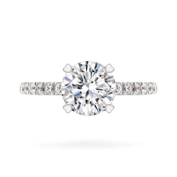 Nhẫn vàng trắng 14K gắn đá CZ DOJI AFRJ000048F2CZ1