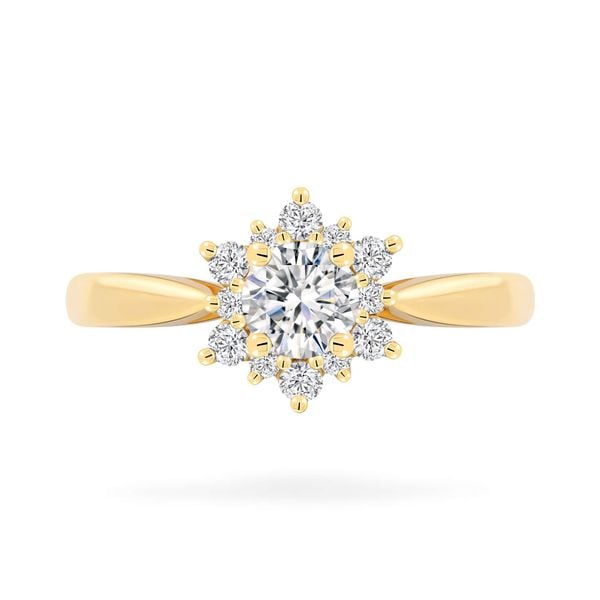 Nhẫn vàng vàng 14K gắn đá CZ DOJI AFRJ000097F1CZ1