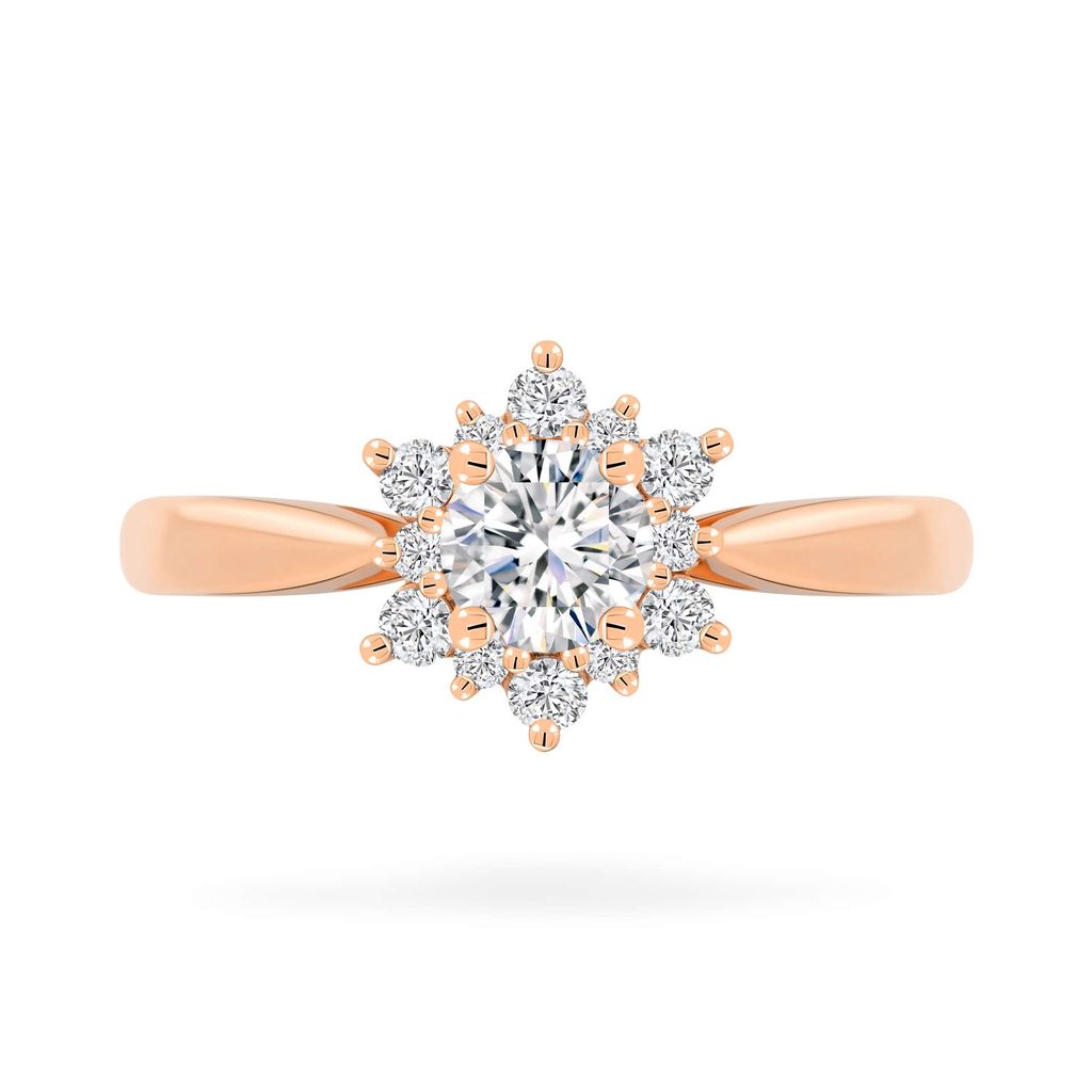 Nhẫn vàng hồng 14K gắn đá CZ DOJI AFRJ000097F3CZ1 