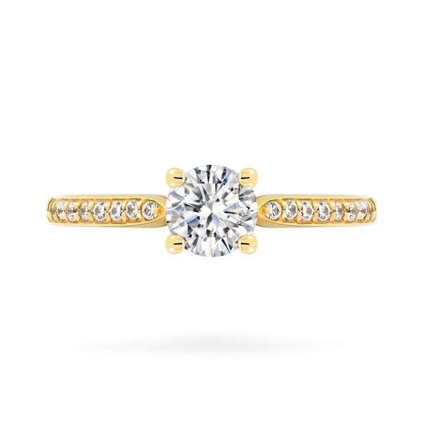 Nhẫn vàng vàng 14K gắn đá CZ DOJI AFRJ000099F1CZ1