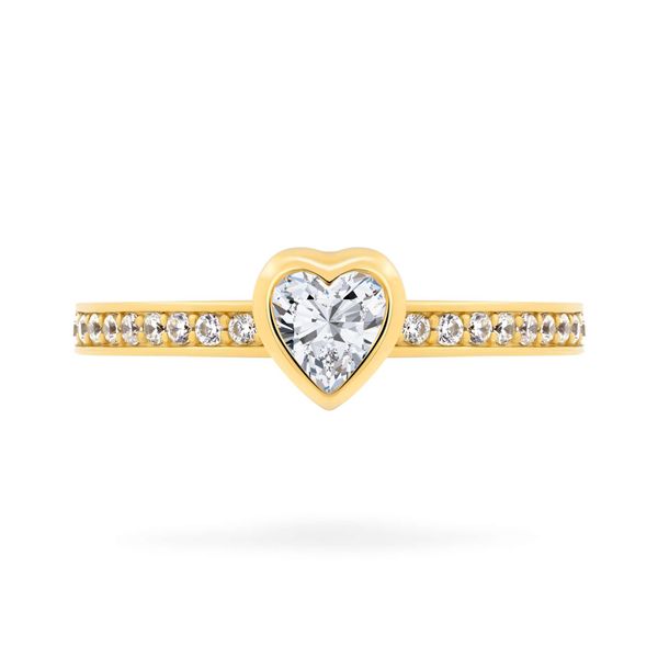 Nhẫn vàng vàng 14K gắn đá CZ DOJI AFRJ000124F1CZ1