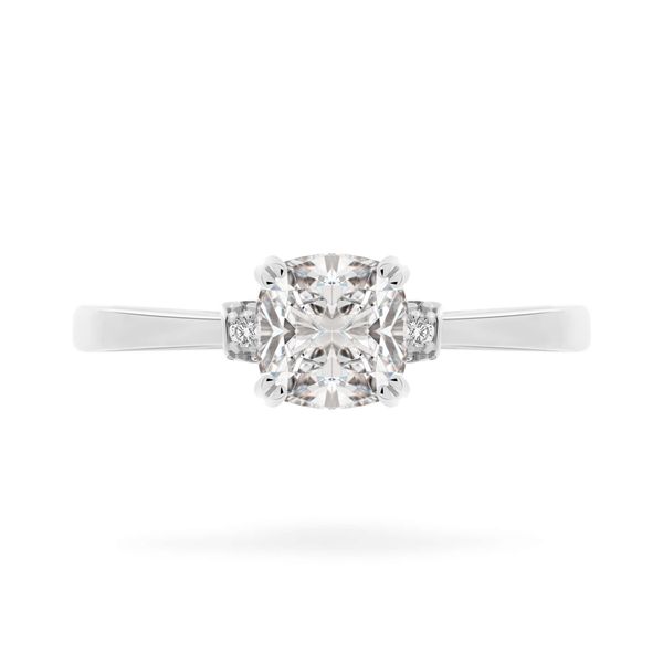 Nhẫn vàng trắng 14K gắn đá CZ DOJI AFRJ000125F2CZ1