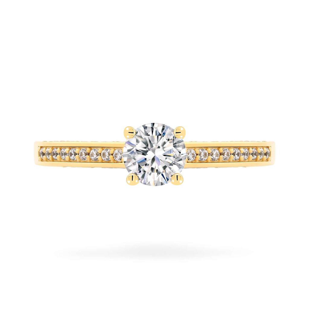 Nhẫn vàng vàng 14K gắn đá CZ DOJI AFRJ000129F1CZ1 