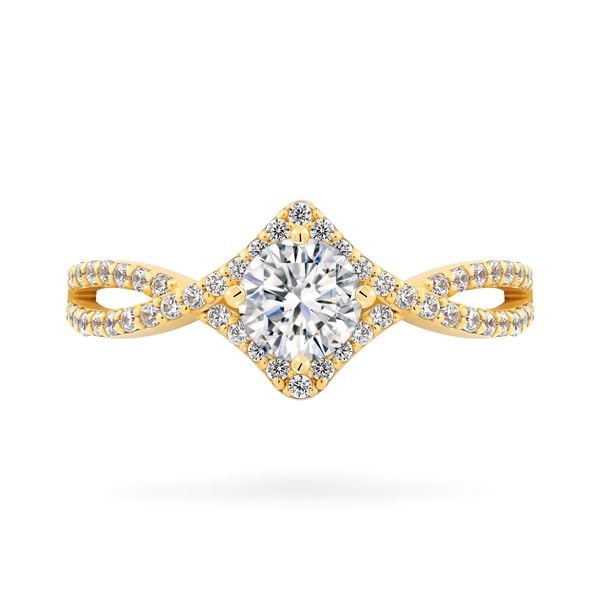 Nhẫn vàng vàng 14K gắn đá CZ DOJI AFRJ000146F1CZ1