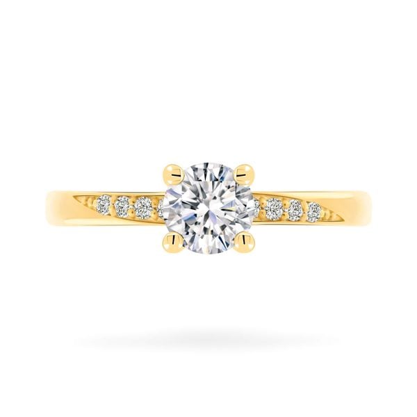 Nhẫn vàng vàng 14K gắn đá CZ DOJI AFRJ000407F1CZ1