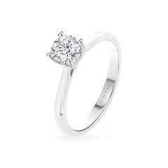 Nhẫn vàng trắng 14K gắn đá CZ DOJI AFRJ000412F2CZ1