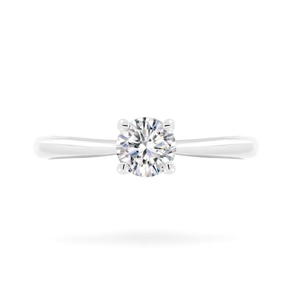 Nhẫn vàng trắng 14K gắn đá CZ DOJI AFRJ000412F2CZ1