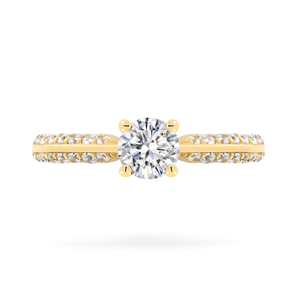 Nhẫn vàng vàng 14K gắn đá CZ DOJI AFRJ000414F1CZ1 