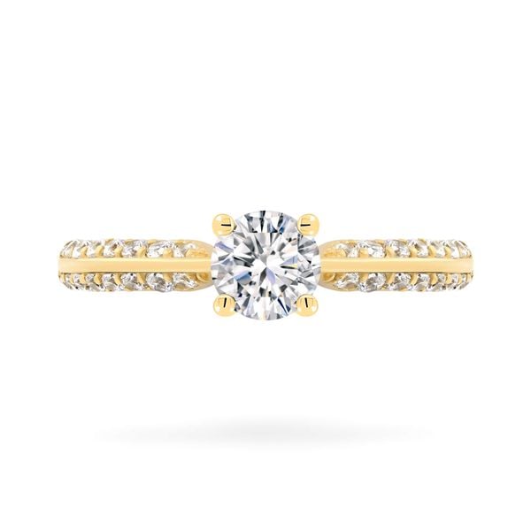 Nhẫn vàng vàng 14K gắn đá CZ DOJI AFRJ000414F1CZ1