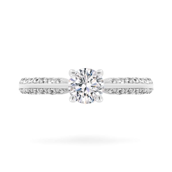 Nhẫn vàng trắng 14K gắn đá CZ DOJI AFRJ000414F2CZ1
