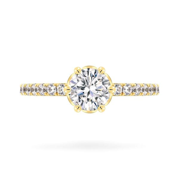 Nhẫn vàng vàng 14K gắn đá CZ DOJI AFRJ000491F1CZ1