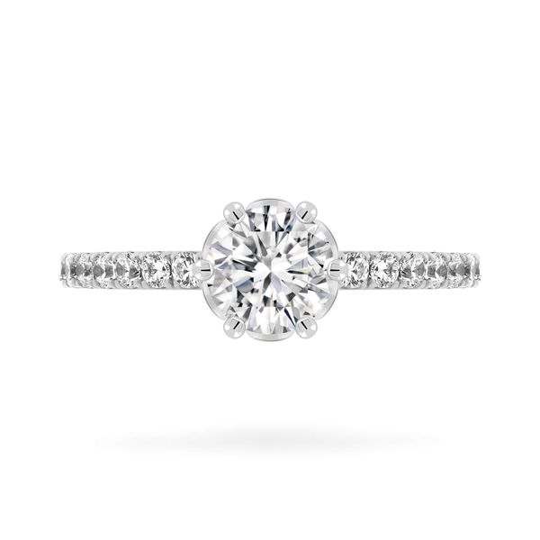 Nhẫn vàng trắng 14K gắn đá CZ DOJI AFRJ000491F2CZ1
