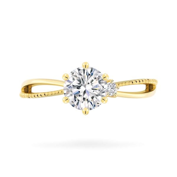 Nhẫn vàng vàng 14K gắn đá CZ DOJI AFRJ000492F1CZ1