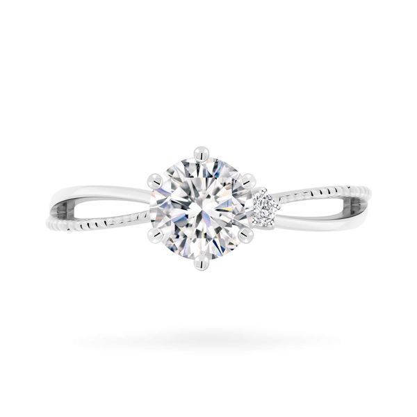Nhẫn vàng trắng 14K gắn đá CZ DOJI AFRJ000492F2CZ1