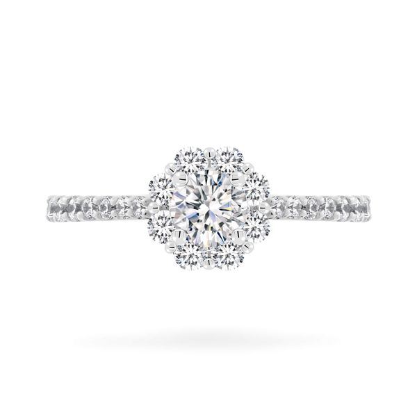 Nhẫn vàng trắng 14K gắn đá CZ DOJI AFRJ000500F2CZ1