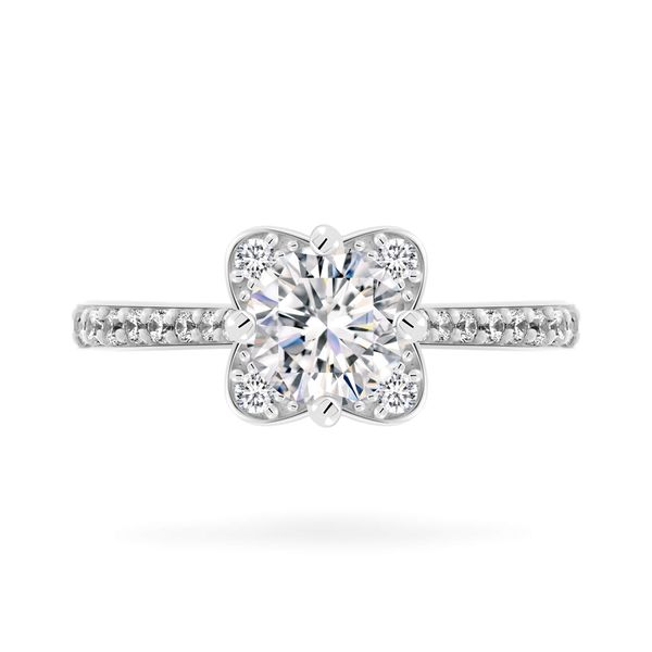 Nhẫn vàng trắng 14K gắn đá CZ DOJI AFRJ000501F2CZ1