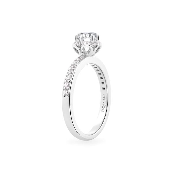 Nhẫn nữ vàng trắng 14K gắn đá CZ DOJI AFRJ000156F2CZ1