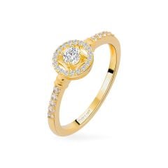 Nhẫn vàng vàng 14K gắn đá CZ DOJI AFRJ000517F1CZ1