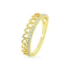 Nhẫn nữ vàng vàng 14K gắn đá CZ DOJI AFRK000180F1CZ1