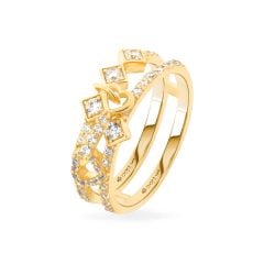 Nhẫn vàng vàng 14K gắn đá CZ DOJI AFRK000423F1CZ1