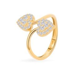 Nhẫn nữ vàng vàng 14K gắn đá CZ DOJI AFRK000561F1CZ1