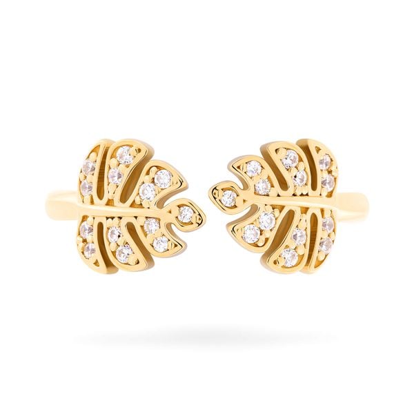 Nhẫn nữ vàng vàng 14K gắn đá CZ DOJI AFRK000679F1CZ1