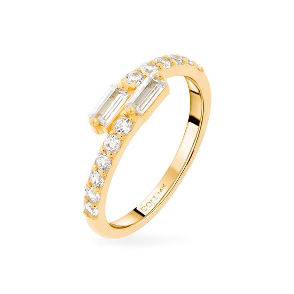 Nhẫn nữ vàng vàng 14K gắn đá CZ DOJI AFRK000686F1CZ1