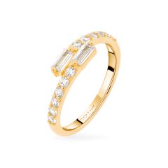 Nhẫn nữ vàng vàng 14K gắn đá CZ DOJI AFRK000686F1CZ1