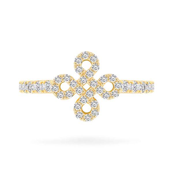 Nhẫn vàng vàng 14K gắn đá CZ DOJI AFRK000700F1CZ1