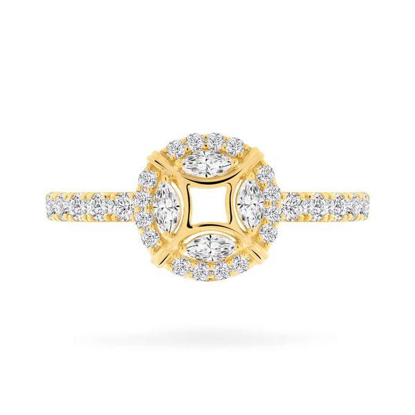 Nhẫn vàng vàng 14K gắn đá CZ DOJI AFRK000701F1CZ1