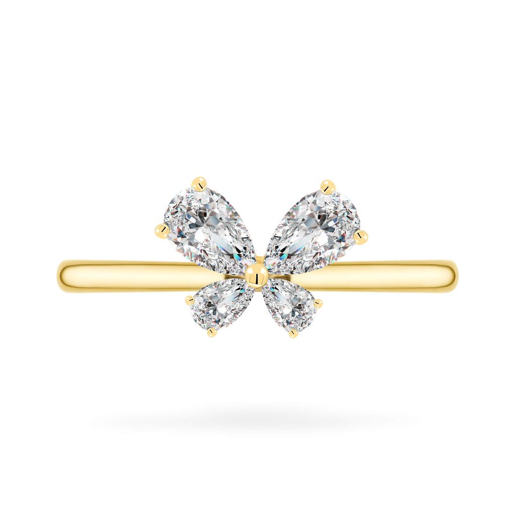 Nhẫn vàng vàng 14K gắn đá CZ DOJI AFRK000712F1CZ1 