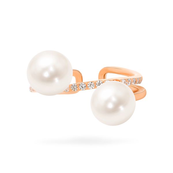 Nhẫn nữ vàng hồng 14K gắn đá CZ DOJI AFRK002111F3CZ1