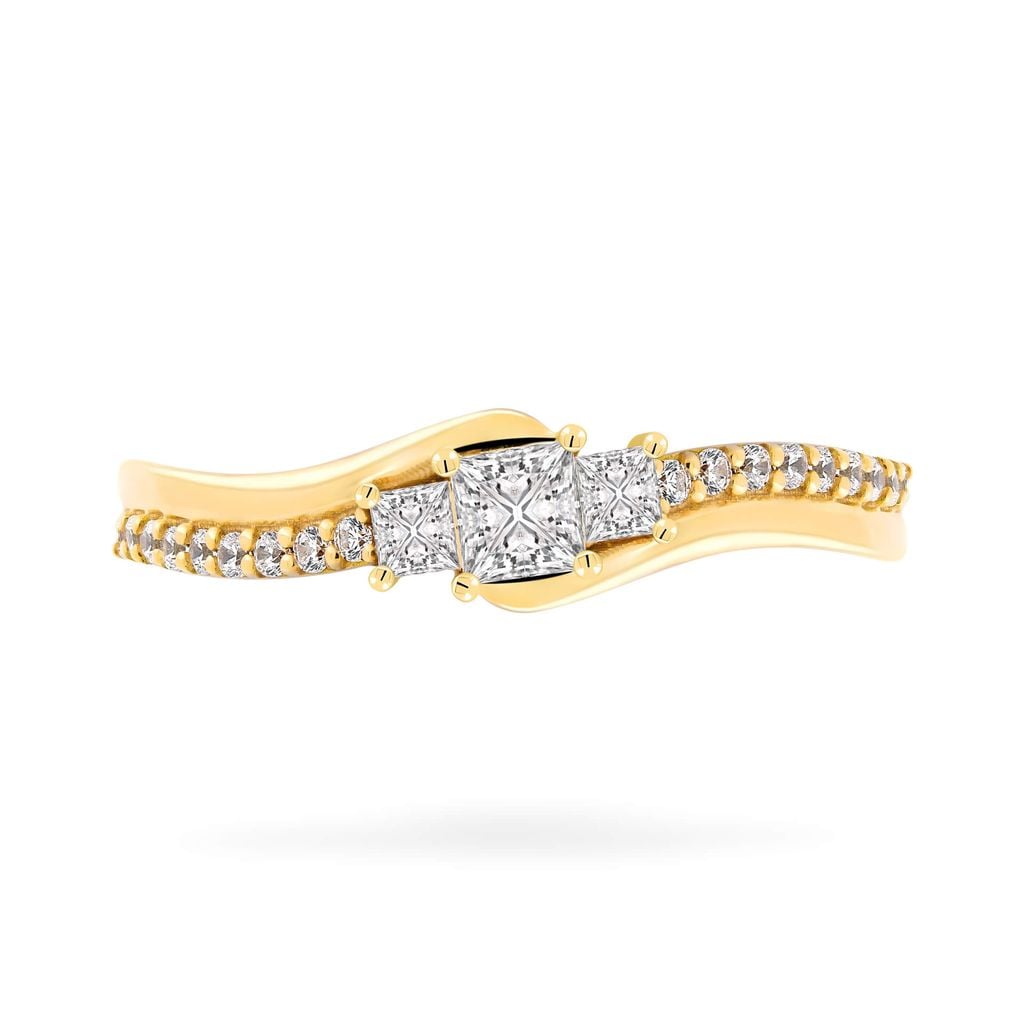 Nhẫn vàng vàng 18K gắn đá CZ DOJI AFRM100495D1CZ1 