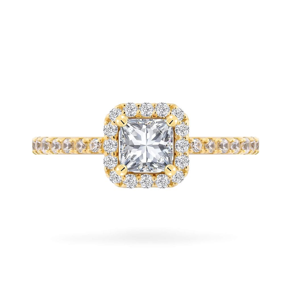 Nhẫn vàng vàng 18K gắn đá CZ DOJI AFRM200173D1CZ1 