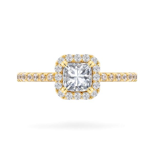 Nhẫn vàng vàng 18K gắn đá CZ DOJI AFRM200173D1CZ1