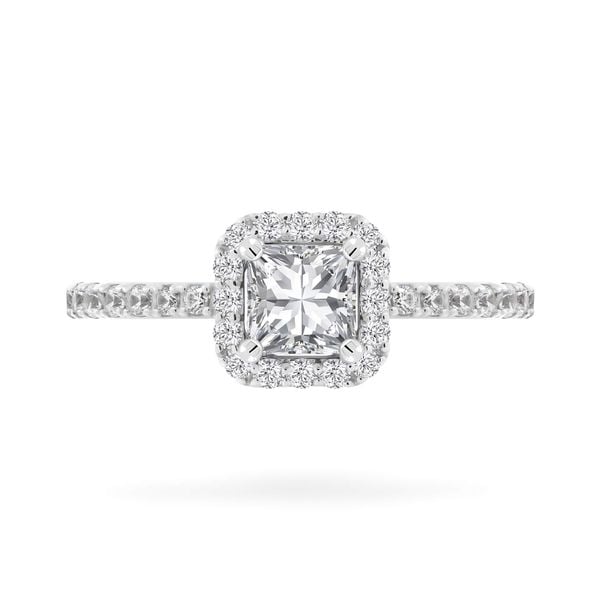 Nhẫn vàng trắng 18K gắn đá CZ DOJI AFRM200173D2CZ1