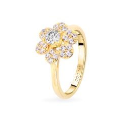 Nhẫn vàng vàng 18K gắn đá CZ DOJI AFRM200193D1CZ1