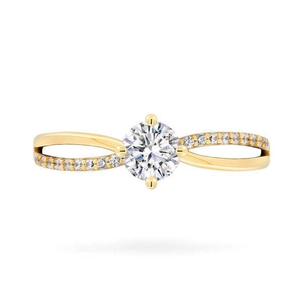 Nhẫn vàng vàng 18K gắn đá CZ DOJI AFRM200493D1CZ1