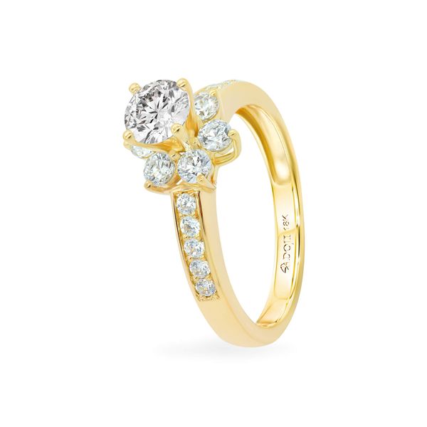 Nhẫn vàng vàng 18K gắn đá CZ DOJI AFRM300089D1CZ1