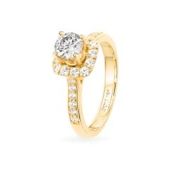 Nhẫn vàng vàng 18K gắn đá CZ DOJI AFRM300148D1CZ1