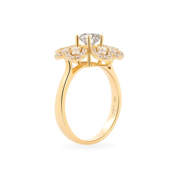 Nhẫn vàng vàng 18K gắn đá CZ DOJI AFRM300442D1CZ1