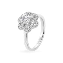 Nhẫn vàng trắng 18K gắn đá CZ DOJI AFRM300448D2CZ1