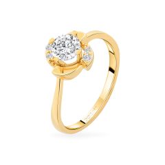 Nhẫn vàng vàng 18K gắn đá CZ DOJI AFRM300474D1CZ1