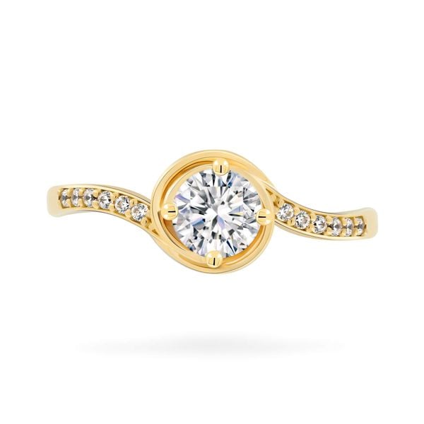 Nhẫn vàng vàng 18K gắn đá CZ DOJI AFRM300496D1CZ1