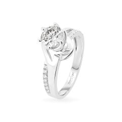 Nhẫn vàng trắng 18K gắn đá CZ DOJI AFRM400002D2CZ1