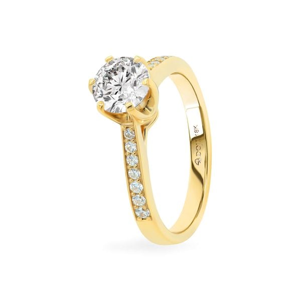 Nhẫn vàng vàng 18K gắn đá CZ DOJI AFRM400081D1CZ1