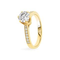 Nhẫn vàng vàng 18K gắn đá CZ DOJI AFRM400081D1CZ1