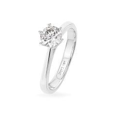 Nhẫn vàng trắng 18K gắn đá CZ DOJI AFRM400170D2CZ1