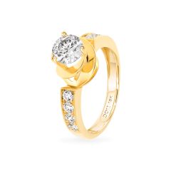 Nhẫn vàng vàng 18K gắn đá CZ DOJI AFRM400239D1CZ1