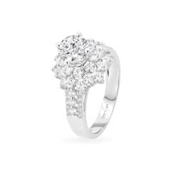 Nhẫn vàng trắng 18K gắn đá CZ DOJI AFRM500012D2CZ1